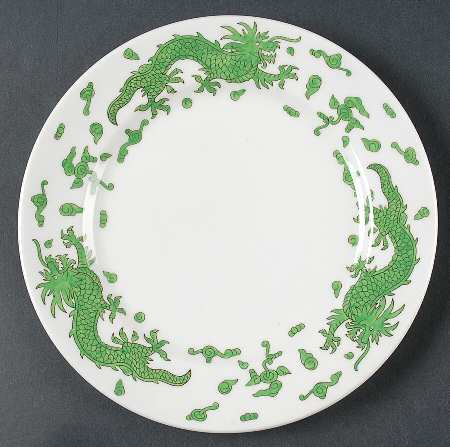 Green Dragon Salad Plate by Hammersley