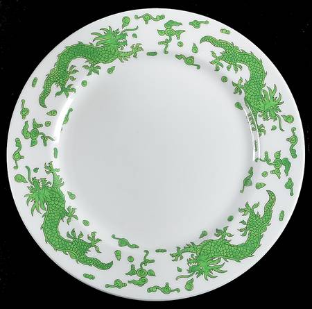 Green Dragon Luncheon Plate