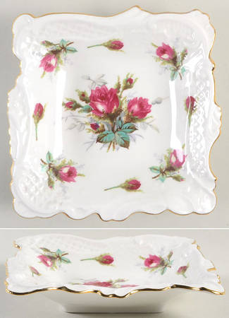 Grandmother's Rose 6" Square Sweet Meat