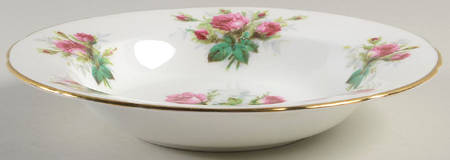 Grandmother's Rose Rim Soup Bowl