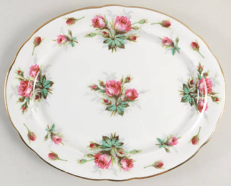 Grandmother's Rose 11" Oval Serving Platter