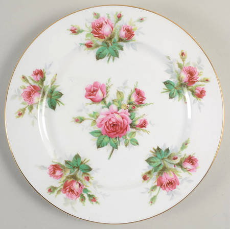 Grandmother's Rose Luncheon Plate