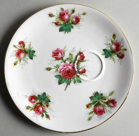 Grandmother's Rose Snack Plate