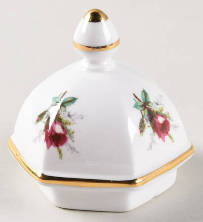 Grandmother's Rose Lid for Medium Ginger Jar
