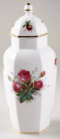Grandmother's Rose Medium Ginger Jar & Lid