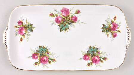 Grandmother's Rose Large Sandwich Tray