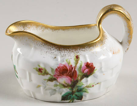 Grandmother's Rose Strawberry Basket-Creamer