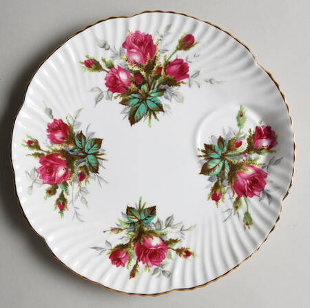 Grandmother's Rose Snack Plate