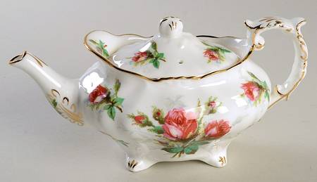 Grandmother's Rose Individual Teapot & Lid