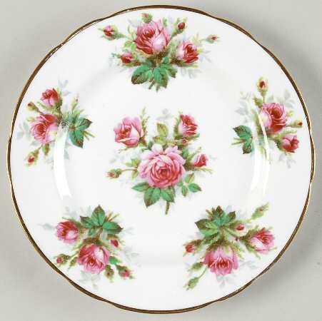 Grandmother's Rose Dessert/Pie Plate