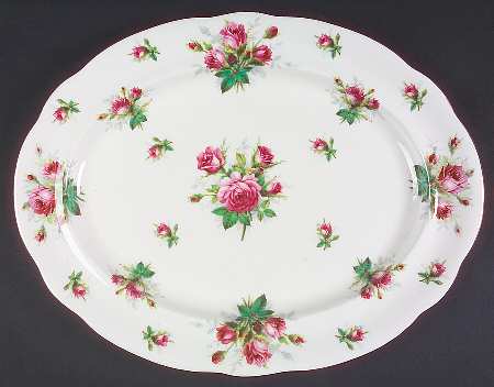 Grandmother's Rose 16" Oval Serving Platter