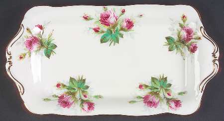 Grandmother's Rose Tray for Creamer & Open Sugar