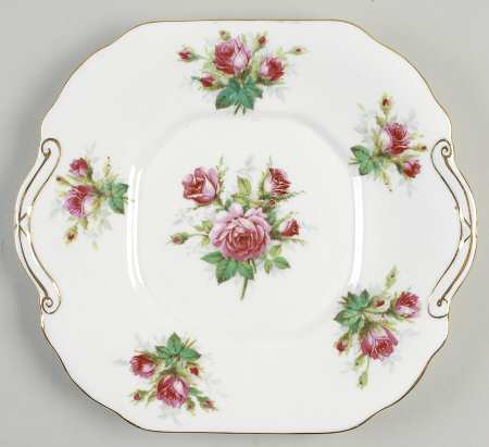Grandmother's Rose Square Cake Plate
