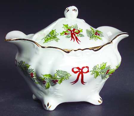 Hammersley Holly Sugar Bowl & Lid