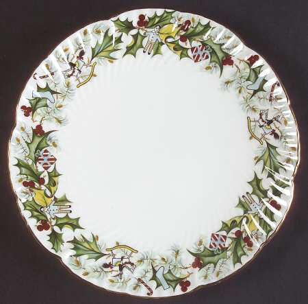 Christmas Holly Salad Plate