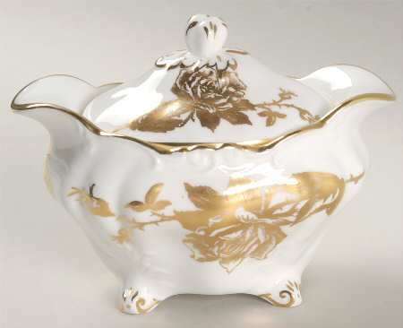 Hammersley Rose Sugar Bowl & Lid