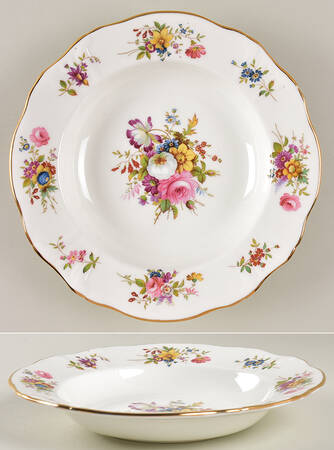 Howard Sprays (Scalloped, Embossed) Rim Soup Bowl by Hammersley