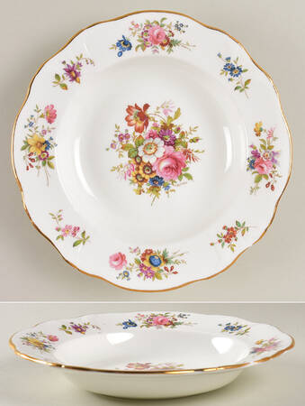 Howard Sprays (Scalloped, Embossed) Rim Soup Bowl by Hammersley