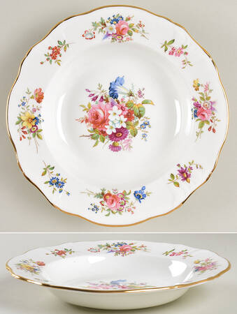 Howard Sprays (Scalloped, Embossed) Rim Soup Bowl by Hammersley