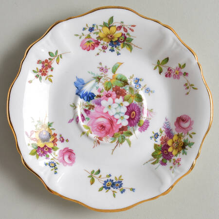 Howard Sprays (Scalloped, Embossed) Saucer for Flat Cup