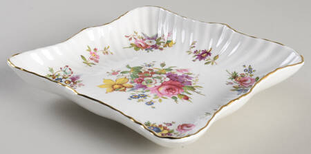 Howard Sprays (Scalloped, Embossed) 6" Square Sweet Meat by Hammersley