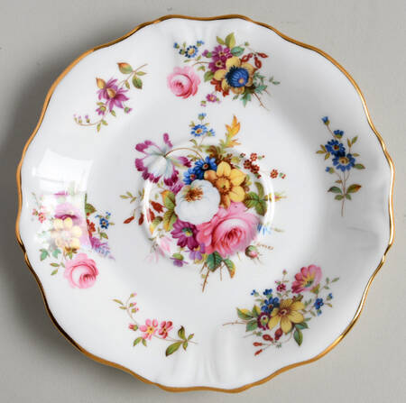 Howard Sprays (Scalloped, Embossed) Saucer for Flat Cup