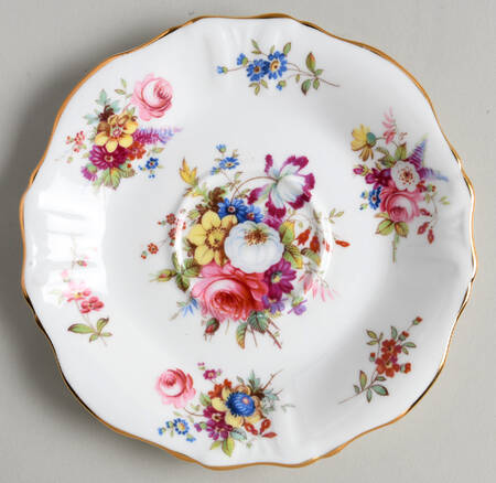 Howard Sprays (Scalloped, Embossed) Saucer for Flat Cup