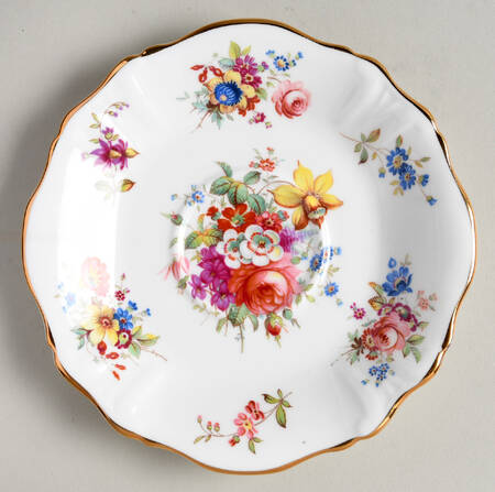 Howard Sprays (Scalloped, Embossed) Saucer for Flat Cup by Hammersley