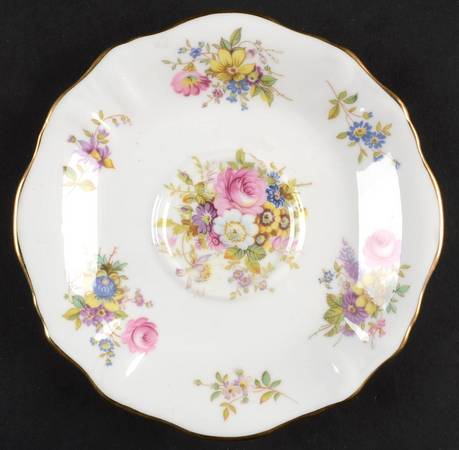 Howard Sprays (Scalloped, Embossed) Saucer for Flat Cup