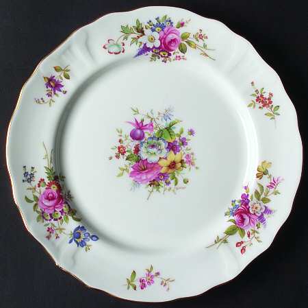 Howard Sprays (Scalloped, Embossed) Salad Plate