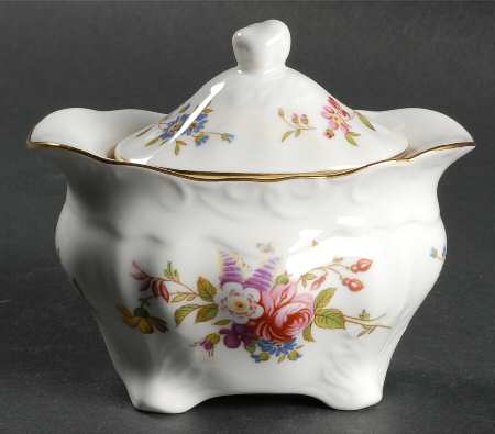 Howard Sprays (Scalloped, Embossed) Sugar Bowl & Lid