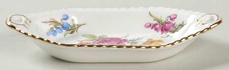 Howard Sprays (Scalloped, Embossed) 5" Rectangular Sweet Meat