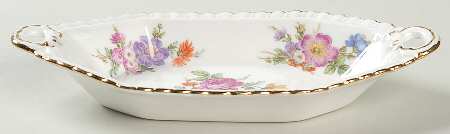 Howard Sprays (Scalloped, Embossed) Rectangular Sweet Meat Dish