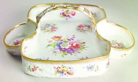 Lady Patricia (Scalloped, Embossed) Strawberry Basket, No Creamer or Open Sugar