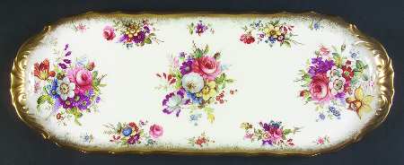 Lady Patricia (Scalloped, Embossed) 18" Sandwich Tray