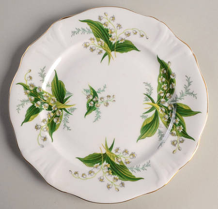 Lily of The Valley Salad Plate