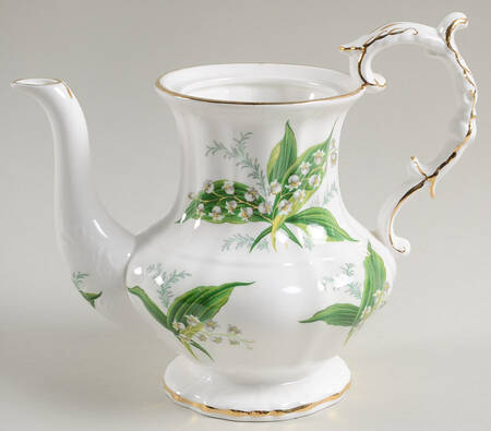 Lily of The Valley Mini Coffee Pot No Lid