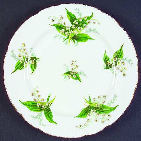 Lily of The Valley Salad Plate