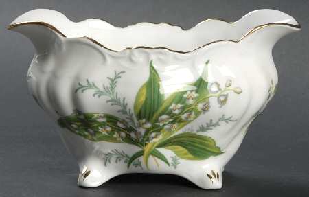 Lily of The Valley Open Sugar Bowl