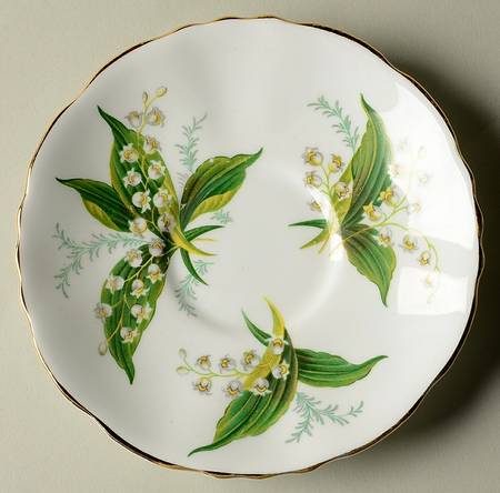 Lily of The Valley Saucer for Footed Cup