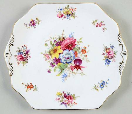 Minuet Square Handled Cake Plate