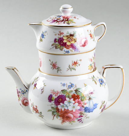 Minuet Mini Teapot, Creamer,Sugar Stacking Set