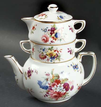 Minuet Mini Teapot Stacking Set (Creamer, Sugar)