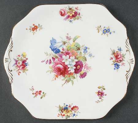 Minuet Square Handled Cake Plate