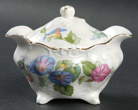 Morning Glory Sugar Bowl & Lid