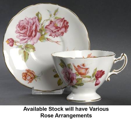 Morgan's Rose Footed Cup & Saucer Set