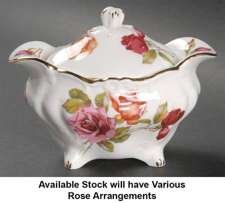 Morgan's Rose Sugar Bowl & Lid