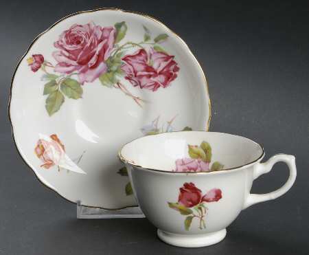 Morgan's Rose Footed Cup & Saucer Set