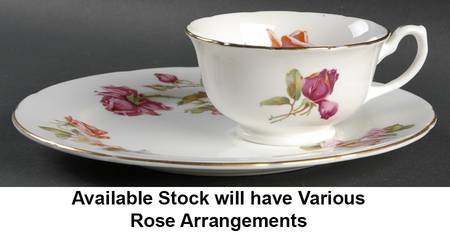 Morgan's Rose Snack Plate & Cup Set