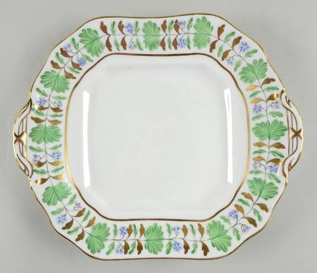 Palmetto Square Handled Cake Plate